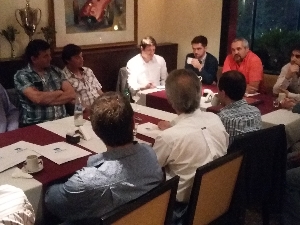 Reuni�n con industriales de Balcarce