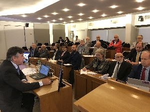 Grupo de empresarios nucleares espa�oles reunidos en ADIMRA