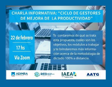 Charla Informativa - Ciclo de gestores de mejora de la productividad