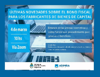 �ltimas novedades sobre el Bono Fiscal para los Fabricantes de Bienes de Capital