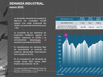 Tarifas electricas industriales | ENERO 2025