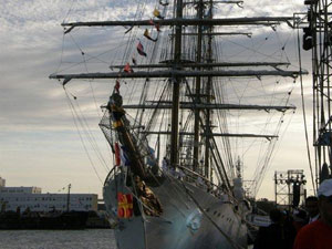 Recibimiento de la Fragata Libertad